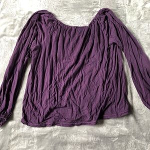 Off the shoulder long sleeve